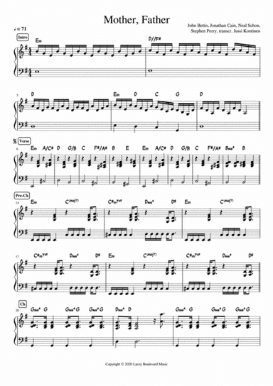 Mother Father (arr. Jussi Kontinen)