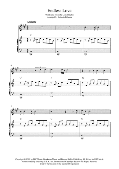 Endless Love (arr. Kaiserin Rebecca)