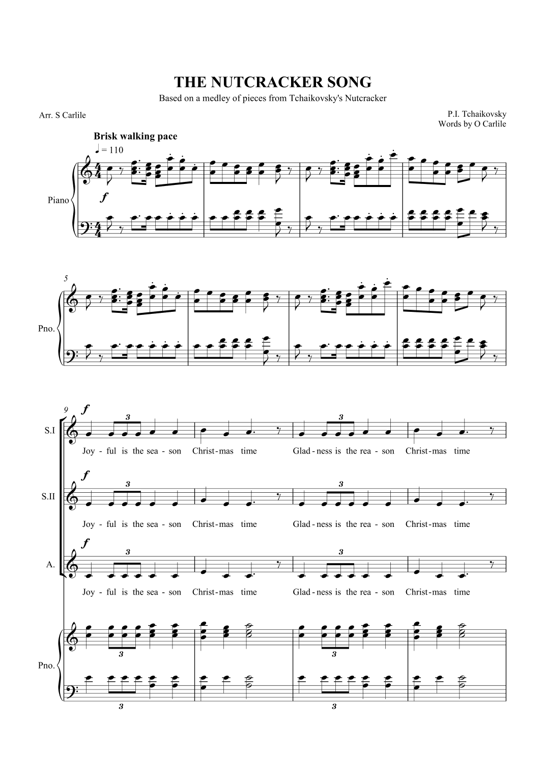 The Nutcracker Song (arr. SCMusic)