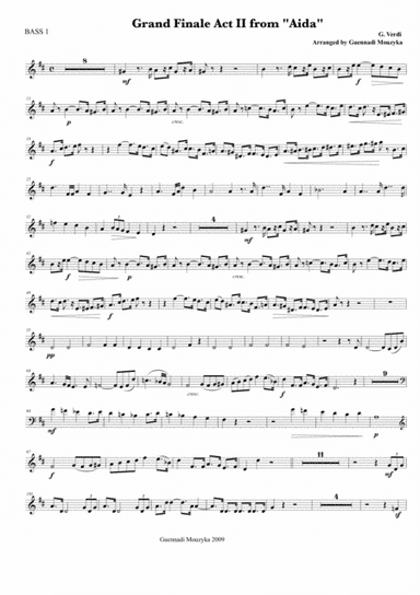Giuseppe Verdi, Grand Finale from "AIDA" for Double Bass Octet (arr. Guennadi Mouzyka)