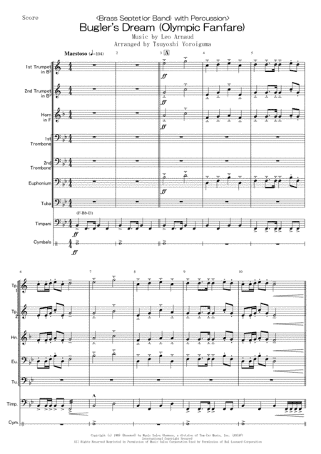 Bugler's Dream (Olympic Fanfare) (arr. Tsuyoshi Yoroiguma)