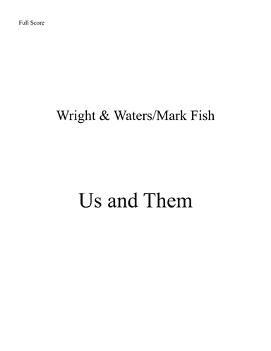 Us And Them (arr. Mark Fish (ASCAP))