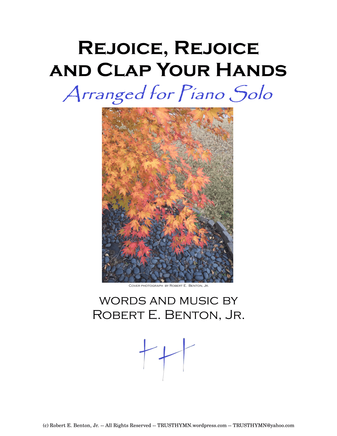 Rejoice, Rejoice and Clap Your Hands (arranged for Piano Solo)