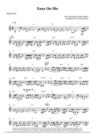 Easy On Me (arr. P.H. Damasceno)