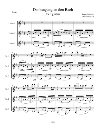Danksagung an den Bach (arr. Ronald Ott)
