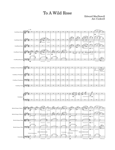 To A Wild Rose (arr. Coty Cockrell)