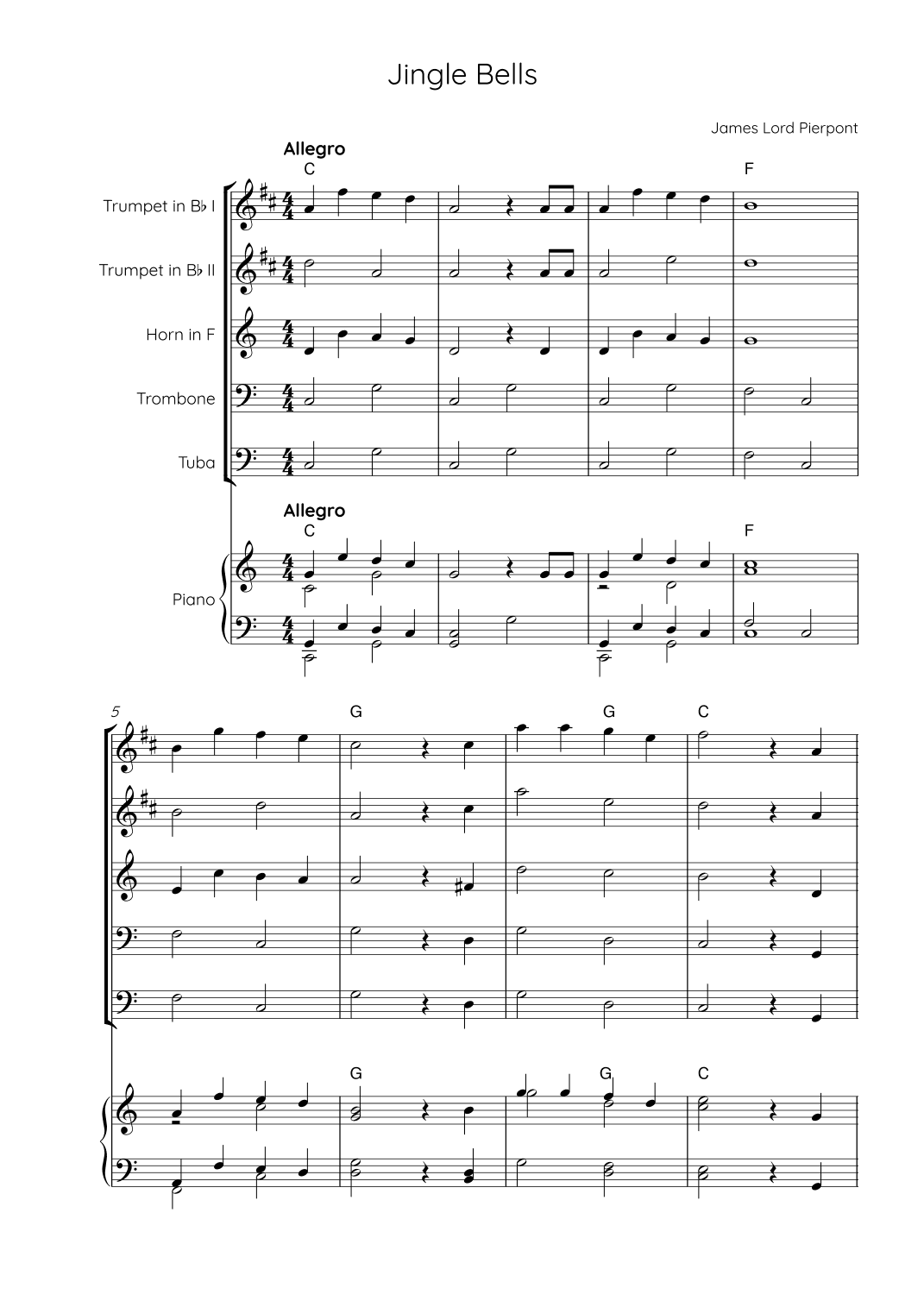 Jingle Bells (arr. Karen Gueiros)