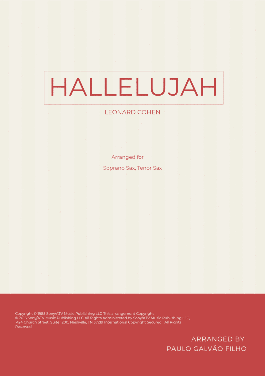 Hallelujah (arr. Paulo Galvao Filho)