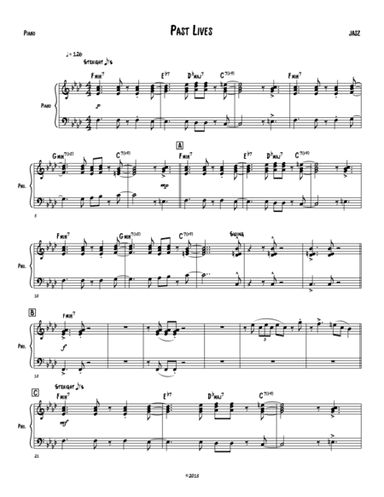 Past Lives - Piano