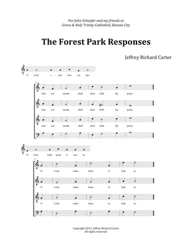 Preces and Responses "Forest Park" (Rite I)