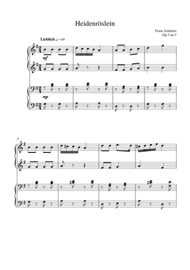 Heidenröslein (op.3 no.3) (arr. Kaiserin Rebecca)