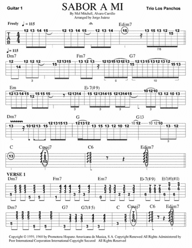 Sabor A Mi (be True To Me) (arr. Jorge Juárez)