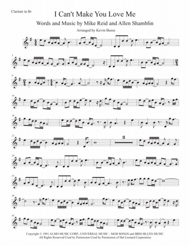I Can't Make You Love Me (arr. Kevin Busse)