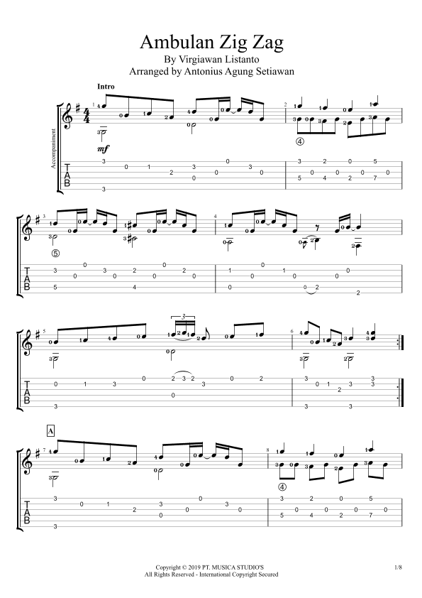 Ambulan Zig Zag (arr. Antonius Agung Setiawan)