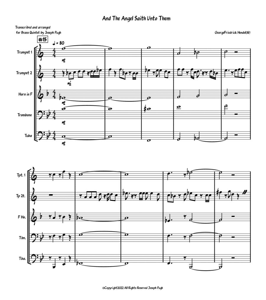 Messiah(# 15,16,17) (arr. Joseph Pugh)