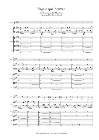 Haja O Que Houver (arr. David Miguel)
