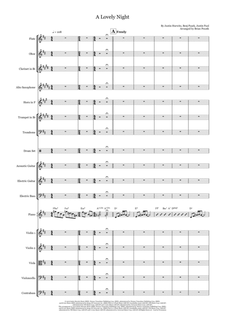 A Lovely Night (arr. Brian Pesoth)
