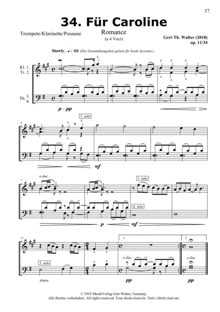 For Caroline (from Brass Pop Romanticists)
