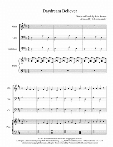 Daydream Believer (arr. Brennan Koenigsreuter)
