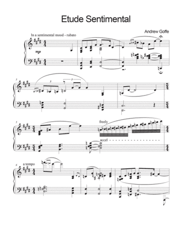 Lyric Etude No. 11 "Etude Sentimental"