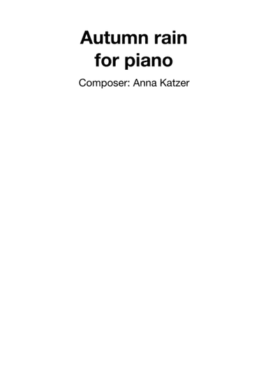Autumn Rain