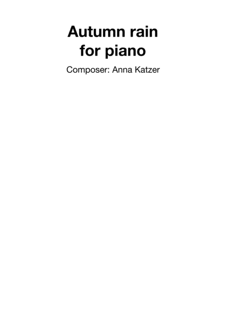 Autumn Rain