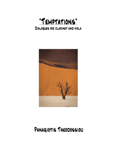 "Temptations" Dialogues for clarinet and viola