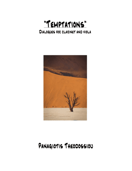 "Temptations" Dialogues for clarinet and viola