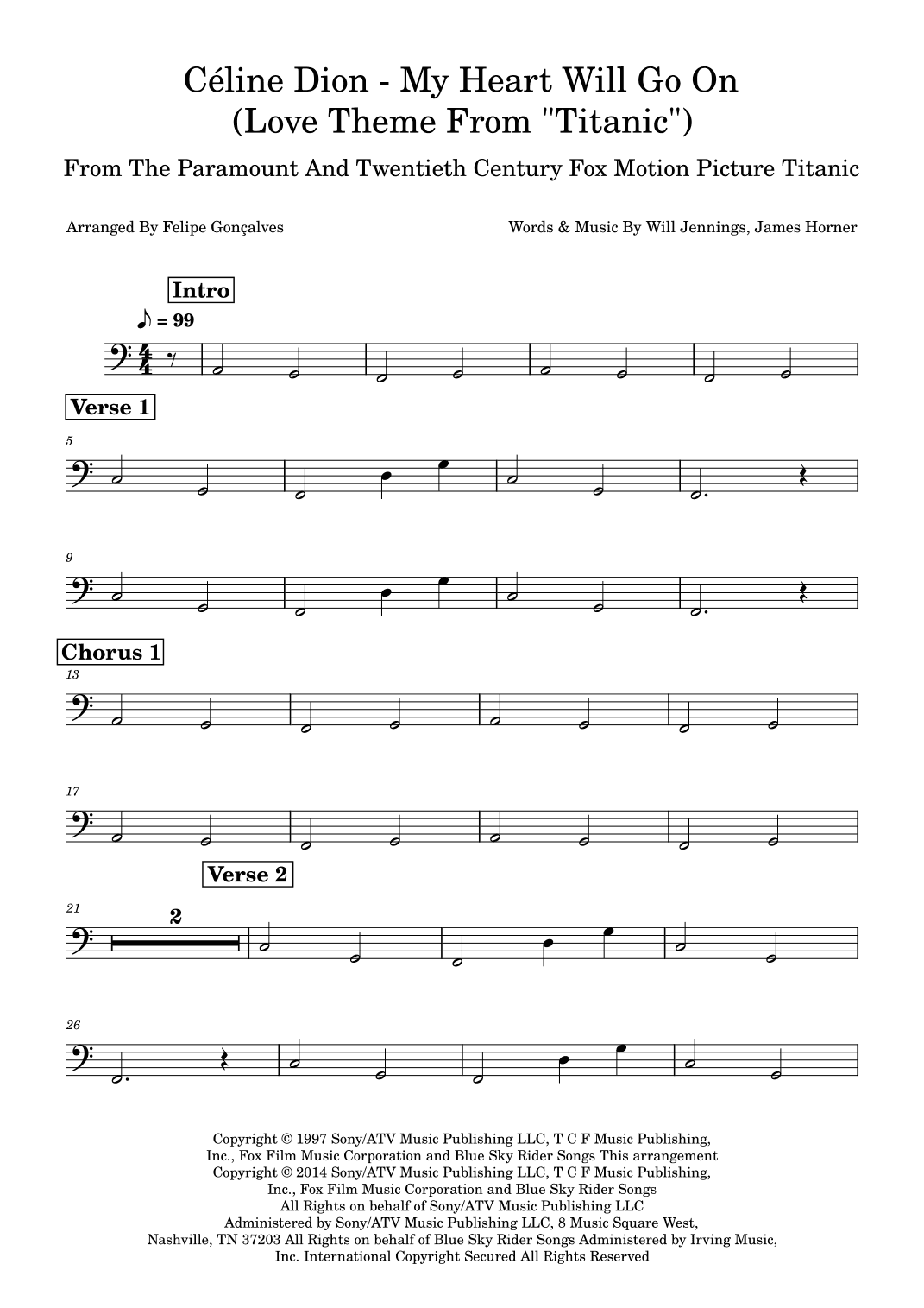 My Heart Will Go On (love Theme From 'titanic') (arr. Felipe Gonçalves)