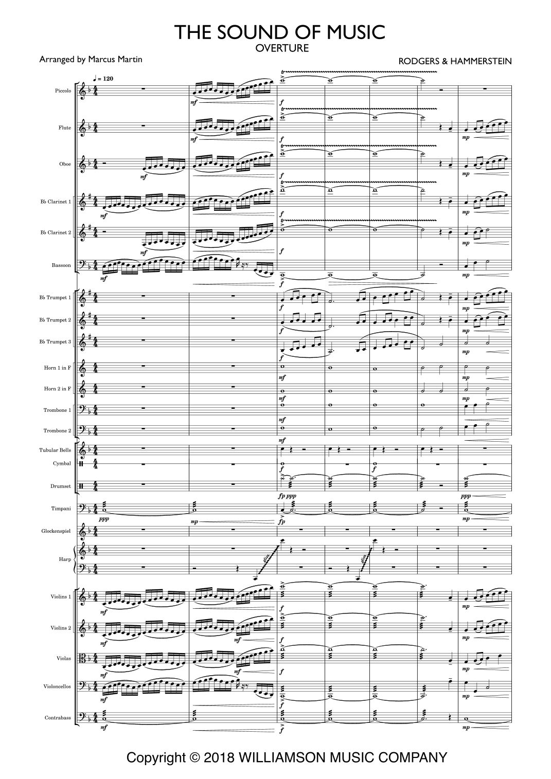 Overture (the Sound Of Music) (arr. Marcus Martin)