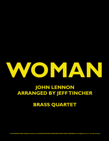 Woman (arr. Jeff Tincher)