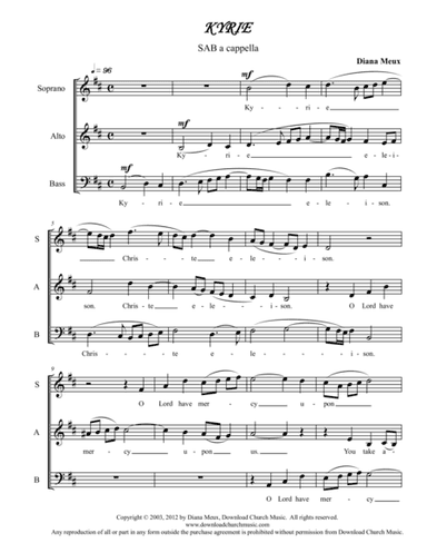 Kyrie (SAB a cappella)
