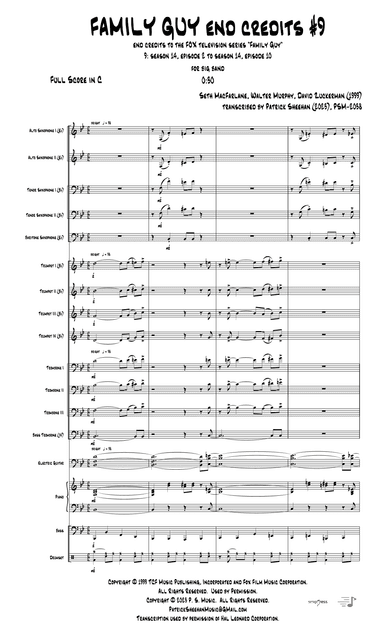 Theme From Family Guy (arr. Patrick Sheehan)