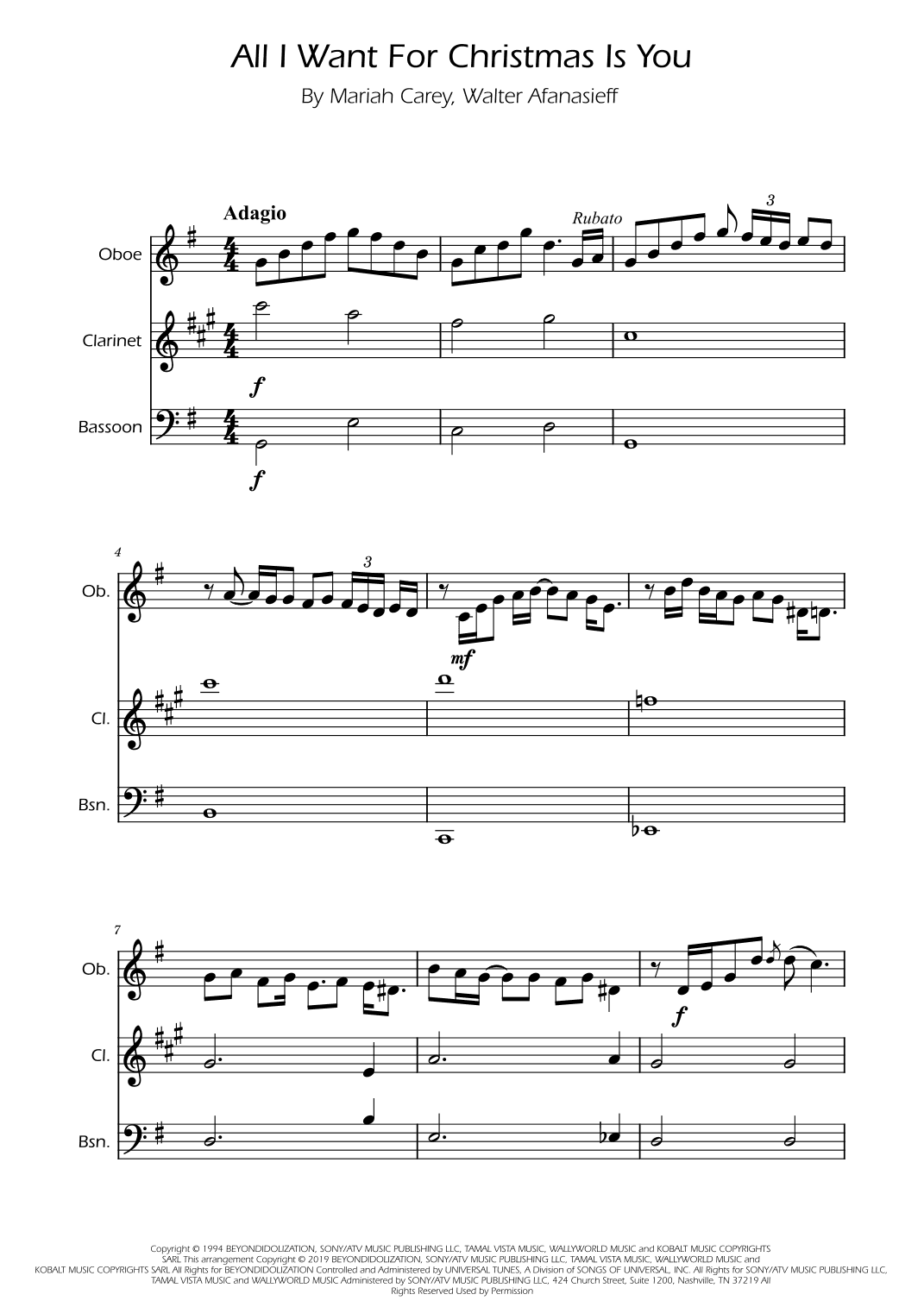 All I Want For Christmas Is You (arr. Ygor Nunes)