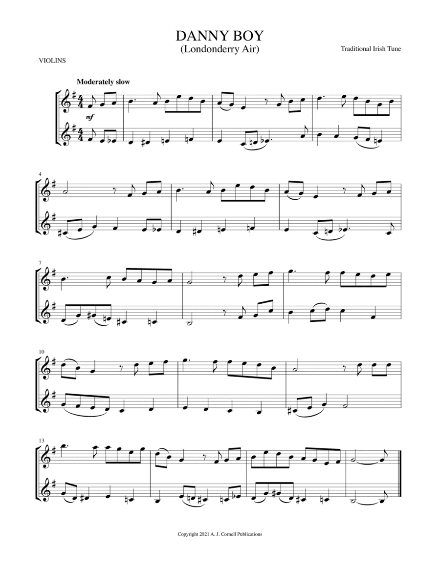 Danny Boy (Londonderry Air) (arr. Mark Phillips)