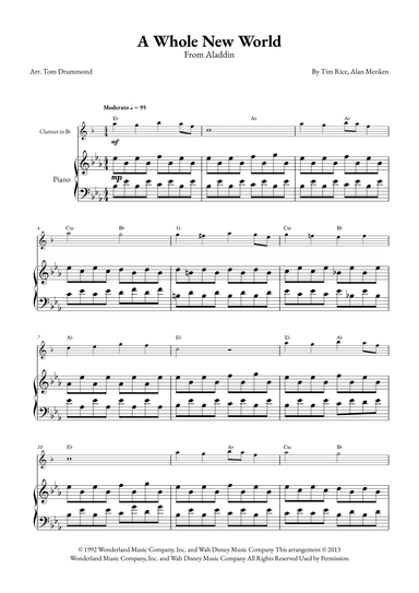 A Whole New World (arr. Tom Drummond)