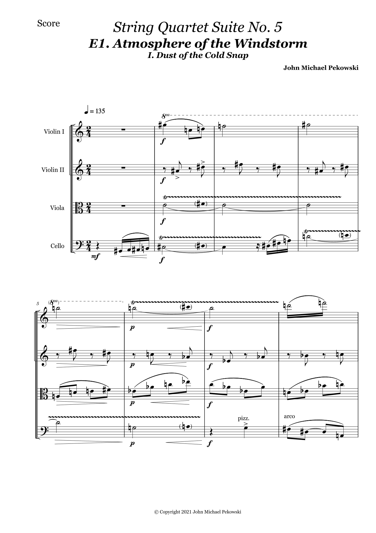 String Quartet Suite No. 5