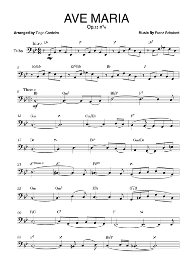 Ave Maria Op.52 nº6 (arr. Tiago Cordeiro)