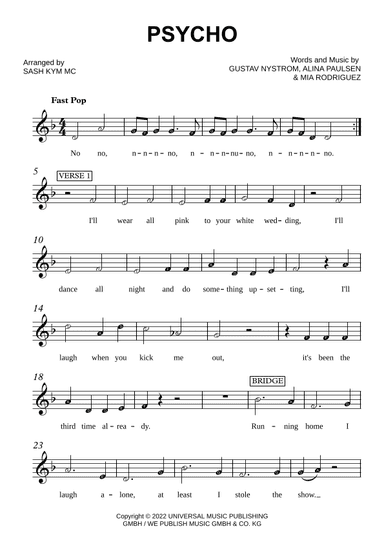 Psycho (arr. Sash Kym Mc)