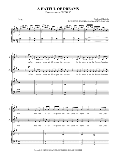 A Hatful Of Dreams (arr. SCMusic)