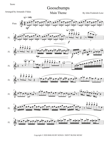 Goosebumps End Theme (arr. Armando J Salas)