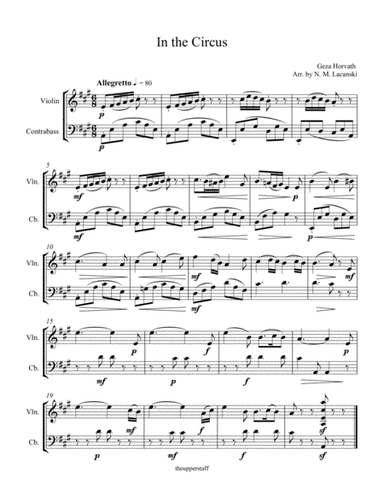 In the Circus (arr. Nick Lacanski)