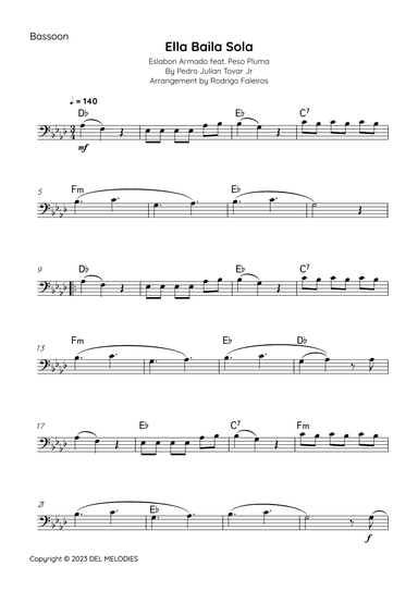 Ella Baila Sola (arr. Rodrigo Faleiros)