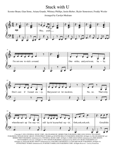 Stuck With U (arr. Carolyn Medrano)