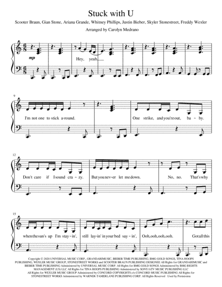 Stuck With U (arr. Carolyn Medrano)
