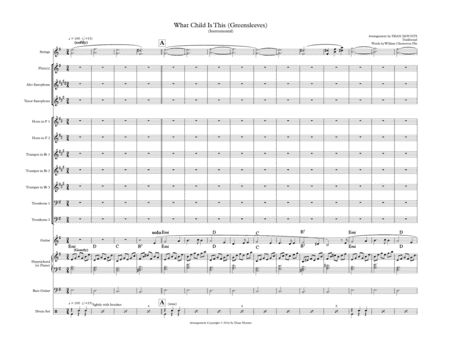 What Child Is This (Greensleeves) Instrumental (arr. Dean Mounts)