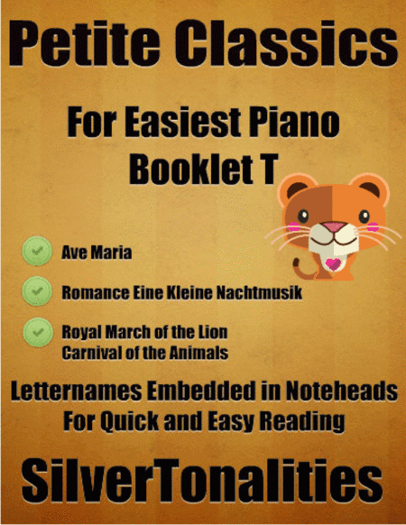Petite Classics for Easiest Piano Booklet T (arr. SilverTonaliteis)