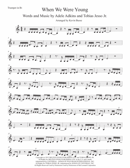 When We Were Young (arr. Kevin Busse)
