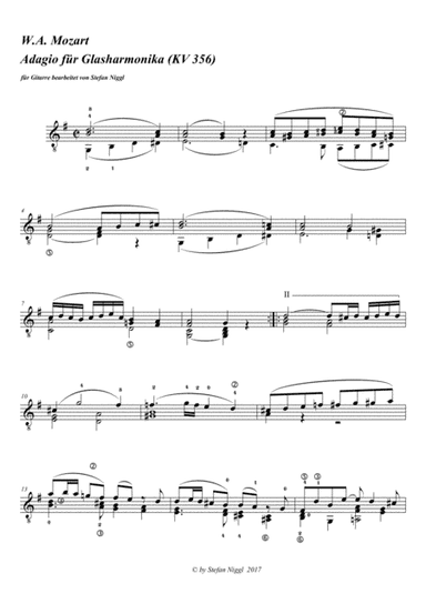 Adagio for glass harmonica KV 356 (arr. Stefan Niggl)