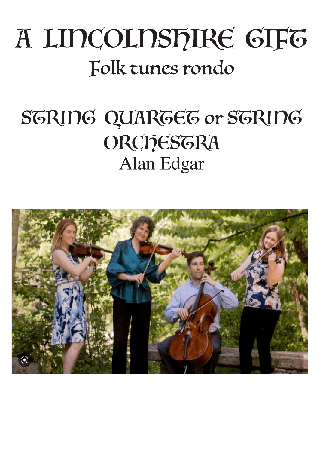 A Lincolnshire Gift:  Folk tunes rondo for strings